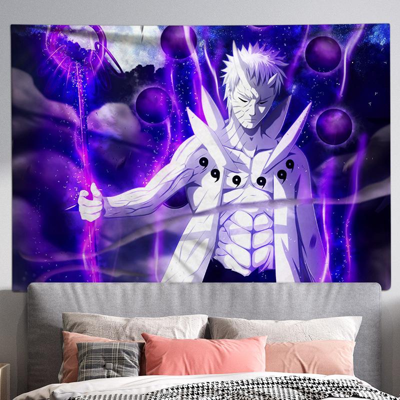 Living Room Background Cloth, Bedroom Hanging Cloth, Japanese Cartoon Anime Tapestry, Room Wall Carpet