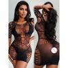 Elastic Fishing Net Tight Lingerie Clothes Erotic Mesh Mini Bodycon Dress Female Fishnet Short Skirt Sexy Party Night Club Wear