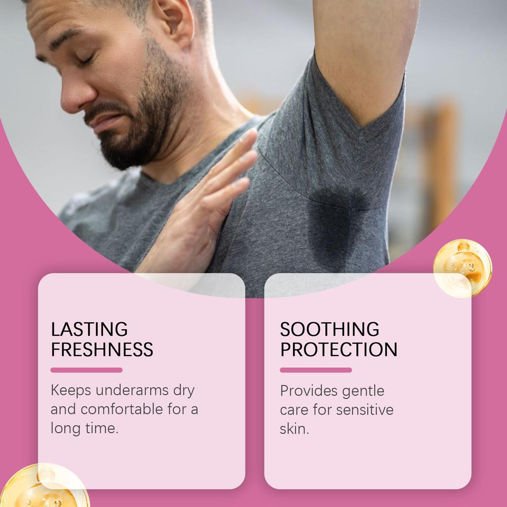 Armpit Clean Antiperspirant Stick 24 Hours Sweat Control Clean Taste Portable Non-sticky Sports General Purpose(40g