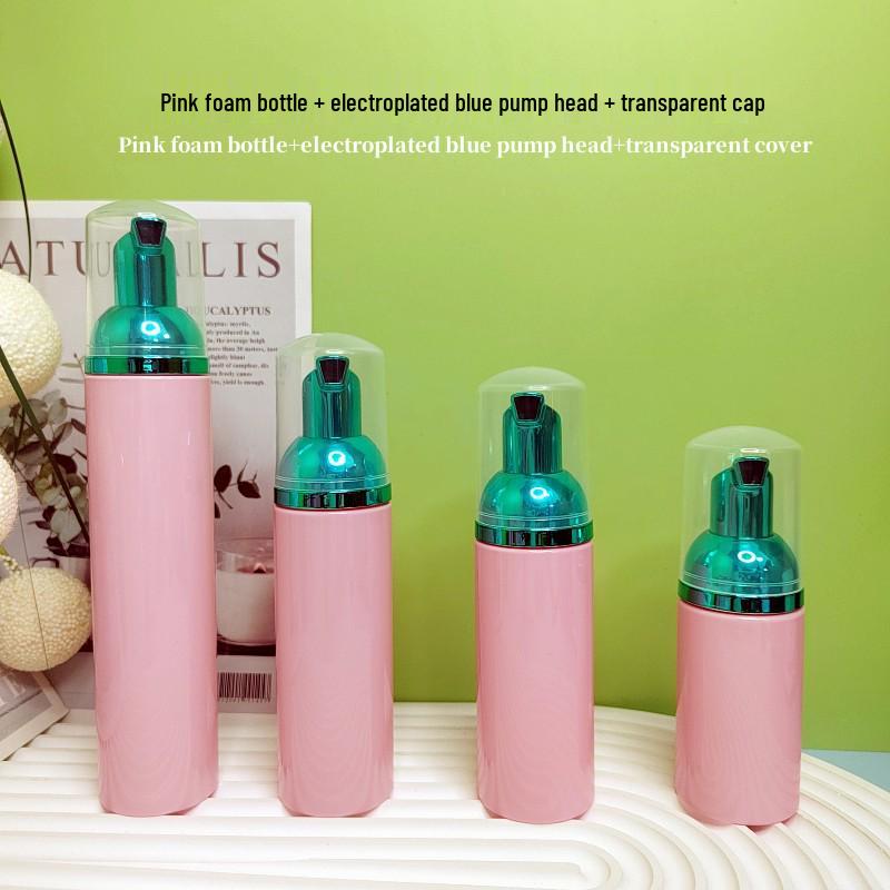 60ml Pink Travel Foaming Intimate Mousse Dispenser Bottle for Eyelash Cleanser