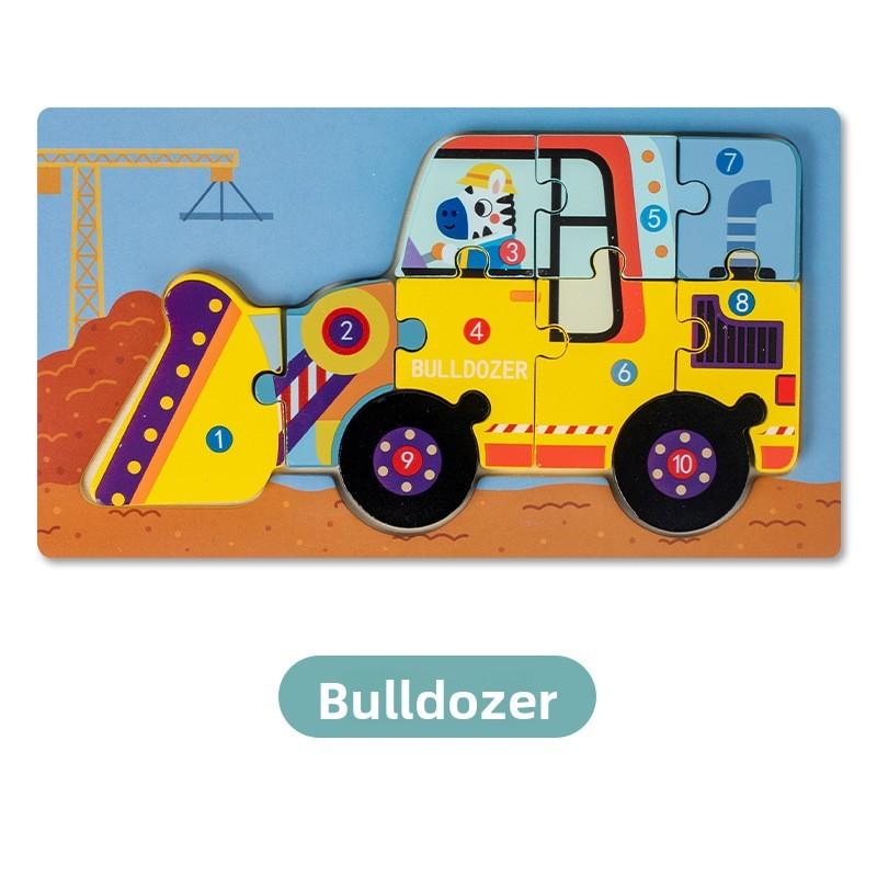 Wooden 3d Puzzle Toy For Preschool Kids With Educational Development For Boys And Girls