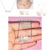 Colar de Letras Barbie da Moda Corrente Hip Hop para Clavícula Para um Visual Personalizado