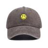 Personalisierbare Graffiti Smile Gewaschene Baumwoll-Baseballkappe Für Männer Frauen Stickerei Unisex Vintage Trucker Dad Hip Hop Urbaner Streetstyle Hut Streetwear