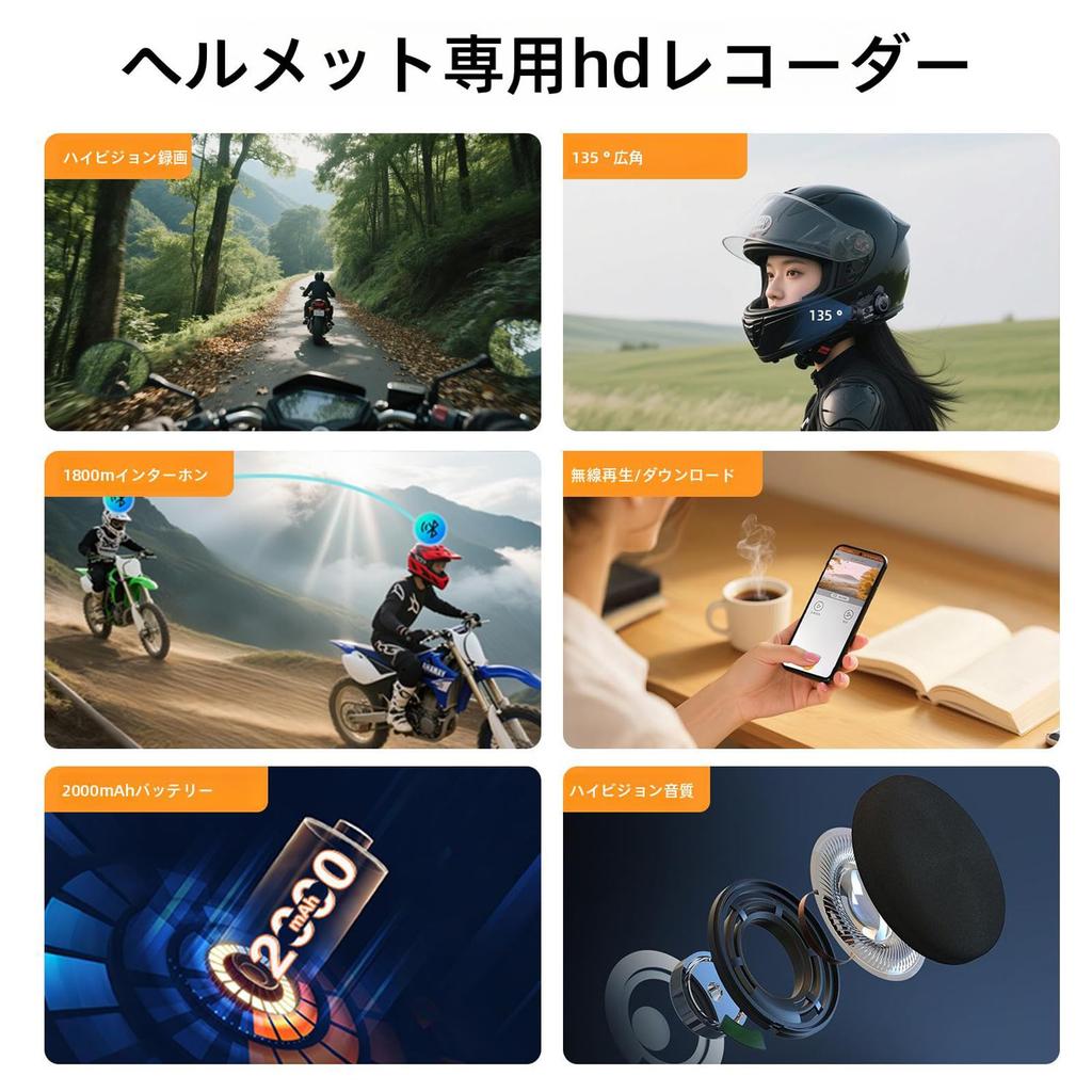 EuroFone S3 Plus Bike Intercom with Camera for Intercom Bikes, 6 People Simultaneous Communication