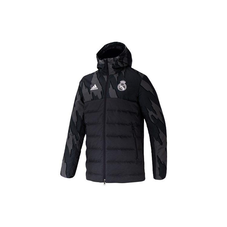 adidas Jachetă termică cu puf Real Madrid Bărbați Negru GD4258