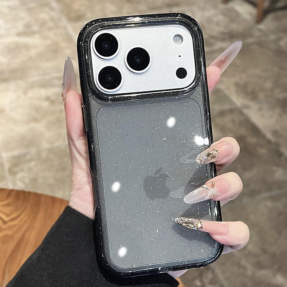 

Luxury Bling Glitter Clear Case For iPhone 17 16 15 14 13 12 11 Pro Max Plus Air Soft Silicone Transparent Bumper Cases Cover iPhone 11 Pro