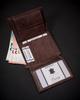 PU belt + wallet set R-N004-120-PU04 Brown