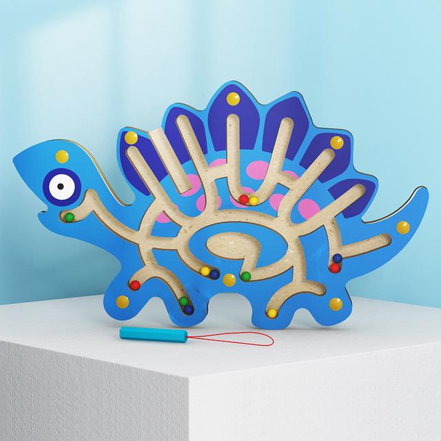 Dzieci Magnetyczny Labirynt Zabawka Dzieci Drewniana Gra Puzzle Zabawka Dzieci Wczesna Edukacyjna Łamigłówka Drewniana Zabawka Intelektualna Układanka Planszowa