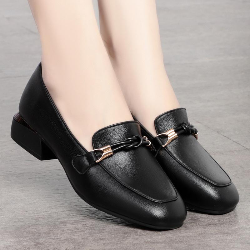 Spring Autumn New Women's Single Shoes Soft Sole Comfortable Mother's Low Heels Shoes Casual Loafers Elegant Ladies Office Shoes