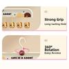 8 Clip Baby Clothes Hangers Multifunctional Portable Clothes Drying Rack Cartoon Paw Shape Windproof Socks Organizer Holder