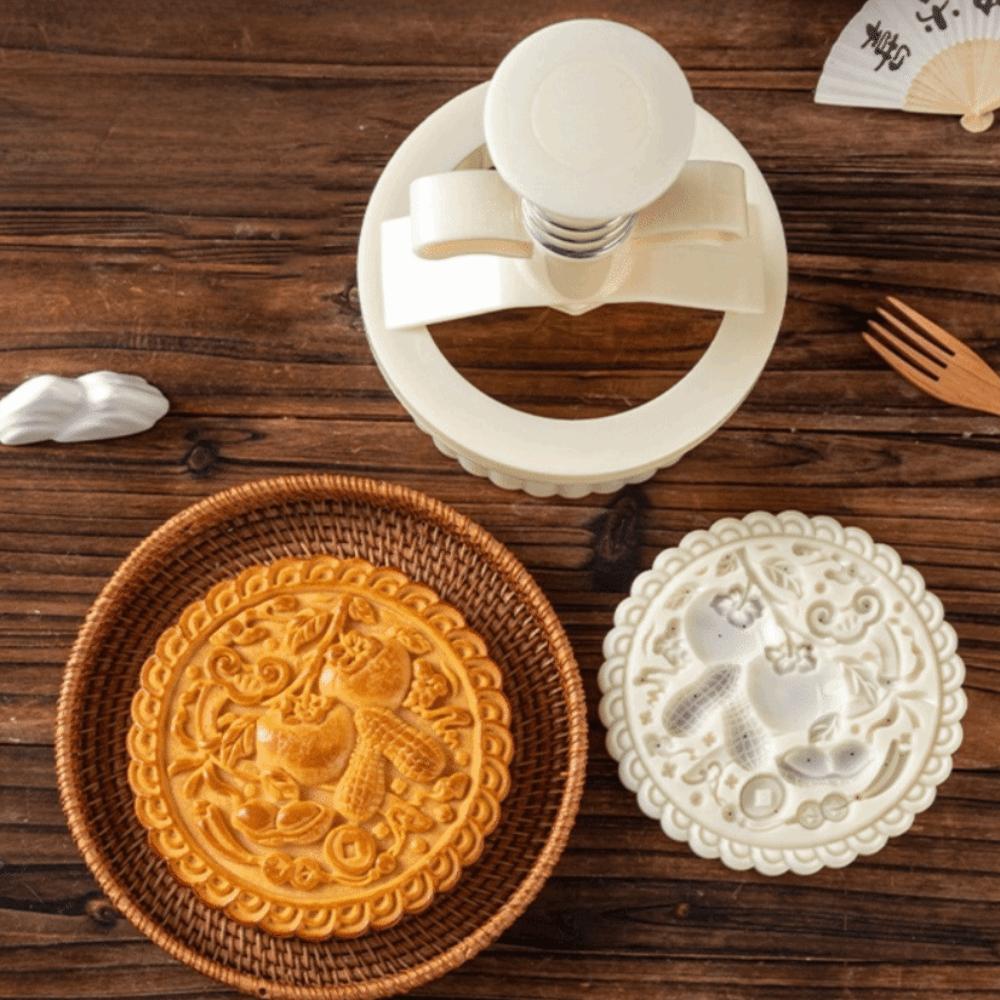 Hand Press Mid-Autumn Festival Moon Cake Mold Pastry Mold Kitchen