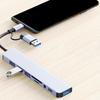 8-IN-2 USB C+USB3.0 Hub 8 Port USB Splitter Extended 3xUSB2.0+1xUSB3.0+1xType C Card Reader Adapter for PC Keyboards