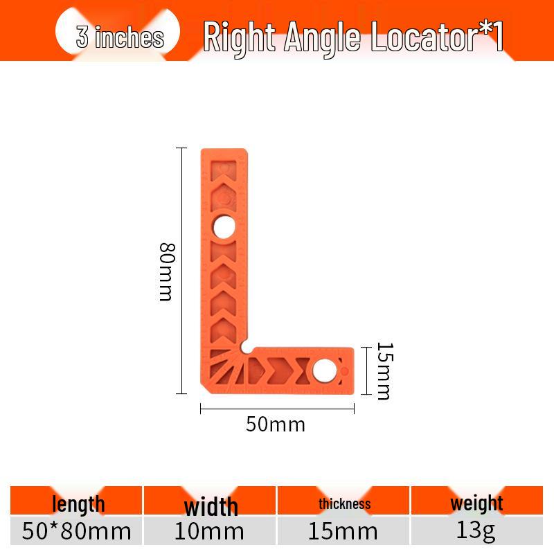 L-Shaped 90° Right Angle Positioning Ruler for Woodworking and Stone, Thickened Plastic Design