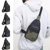 Oxford Cloth Mobile Phone Bag Large Capacity Sports Chest Bag Casual Men Waist Bag  Outdoor