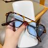 New Square Sunglasses Man Woman Vintage Blue Leopard Sun Glasses Male Female Clear Lens Fashoin Retro Brand Eyeglasses
