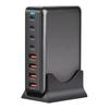 320W GaN Charger USB C Fast Desktop 8-port USB Type C PD Charger Fast Charge 3.0 USB Type C Fast Charger for iPhone15 14 Samsung