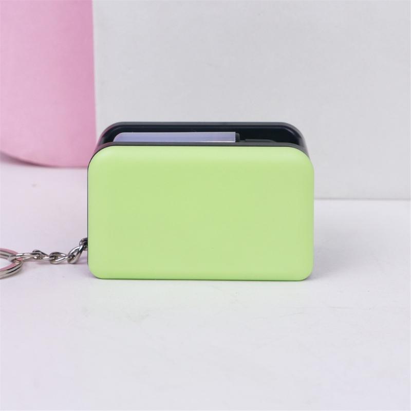 Interactive LED Keyring For Evening Key Finding And Finger Exercise Shatterproof Plastic Construction Keychain