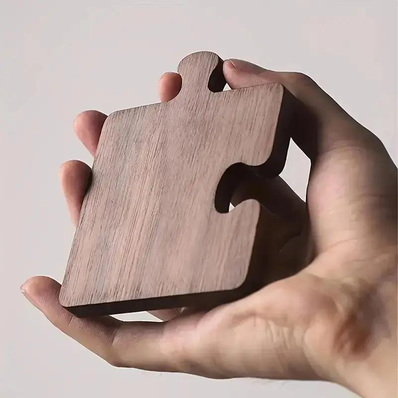 Vintage Drewniana Puzzle Podkładka Pod Kubek Dekoracja Stołu i Akcesoria Kubki Kuchenne Miski Talerze Mata Izolacyjna Akcesoria Kuchenne Prezent