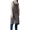 Solid Color Japanese Minimalist Kitchen Apron Cotton Household Waterproof Apron  Restaurant