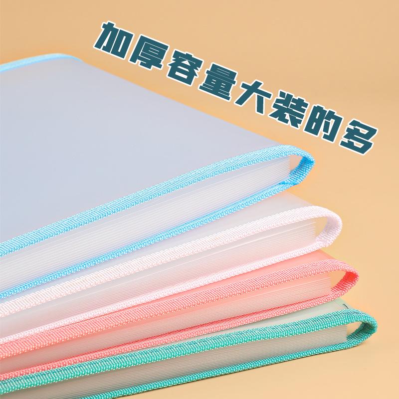 A4 Handheld Accordion Test Paper Storage Bag for Students - Large Capacity