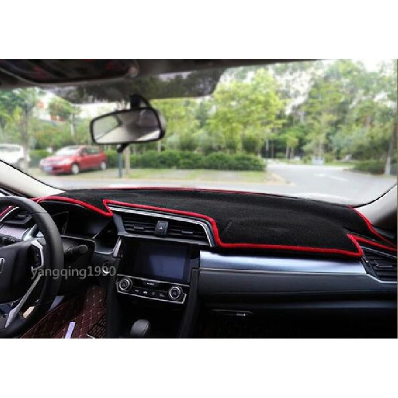 FOR 2016 2017 Honda Civic Inner Dashboard Dash Mat DashMat Sun Cover Pad Red