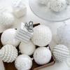 High-quality Foams Christmas Tree Balls 8cm Sequin Christmas Decor Shiny Hanging Christmas Tree Pendant Christmas Party Supplies