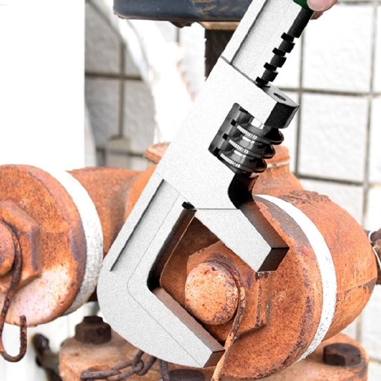 High Torque Adjustable Spanner Right Angle Wrench With Large 9.8cm Jaw Capacity, Nonslip Handle For Accurate Tightening