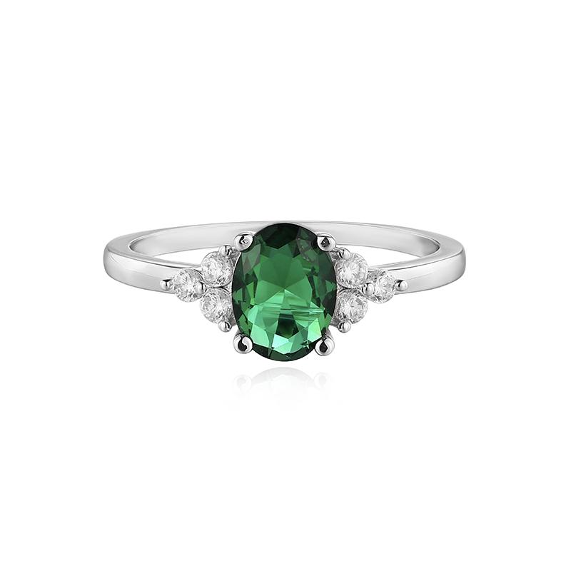 Trendy Blue Topaz Ring Jewelry Accessories with Zircon Gemstone Finger Rings for Women Wedding Party Engagement Bridal Gifts