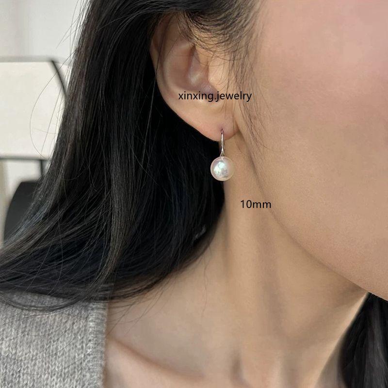 

New Product Comparable to Sea Akoya Strong Light Semi-Color Artificial Pearl High Heel Shoes Women s Earrings Qingdao Ornament 10mm