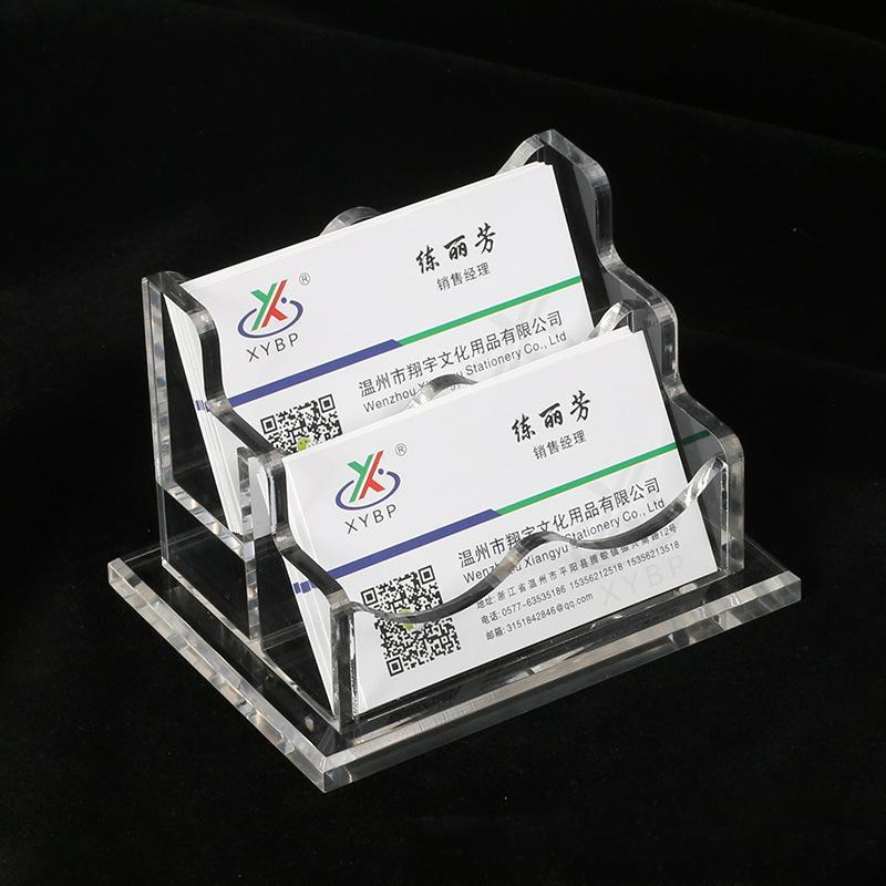 Acrylic Business Card Holder Multi-layer Storage Box - Desktop Stand