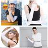 Unisex Cooling Sun Protection Arm Sleeves Fingerless Long for Cycling Fishing Outdoor Anti-Sunburn Sports Cuffs