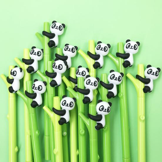 0.5mm Black Ink Ball Point Cartoon Panda Rollerball Pen Student Stationery Gift