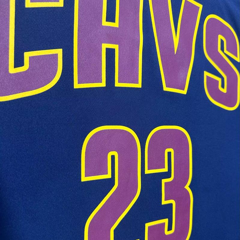 Adidas X NBA Collaboration LeBron James Cavaliers 23 Sleeveless Crew Neck Comfortable Basketball Jersey Unisex Jersey Navy-Blue 7818A-CVW-AEB2581