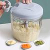 900ml Extra Large Manual Food Chopper Vegetable Chopper Garlic Chopper with 5 Sharp Blades Mincer for Cutting Onions Chili Ginger