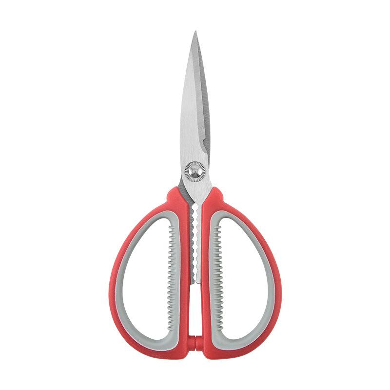 Multifunction Kitchen Shears Stainless Steel Heavy Sharp Scissors Clip Walnut Save Effort Scissors