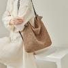 Straw Woven Bag for Women 2025 New Versatile Beach Vacation Handmade Woven Bag Large Capacity Single Shoulder Underarm Beach Bag