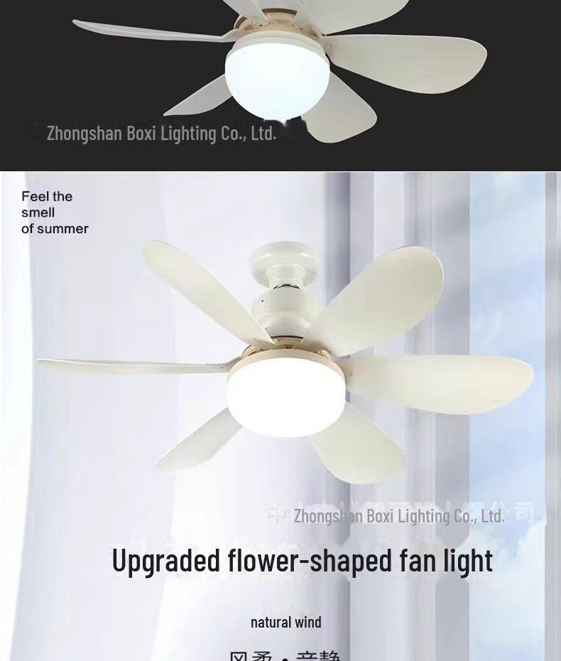 E27 Ventilator de tavan silențios inteligent pentru dormitor și restaurant