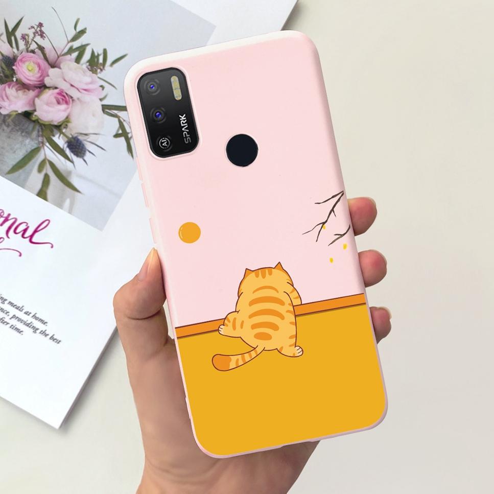 For Tecno Spark 5 Air 7.0" Case Space Astronaut Cute Cat Soft Silicone Cover For Tecno Spark5 Air KD6a Bumper Phone Case Coque