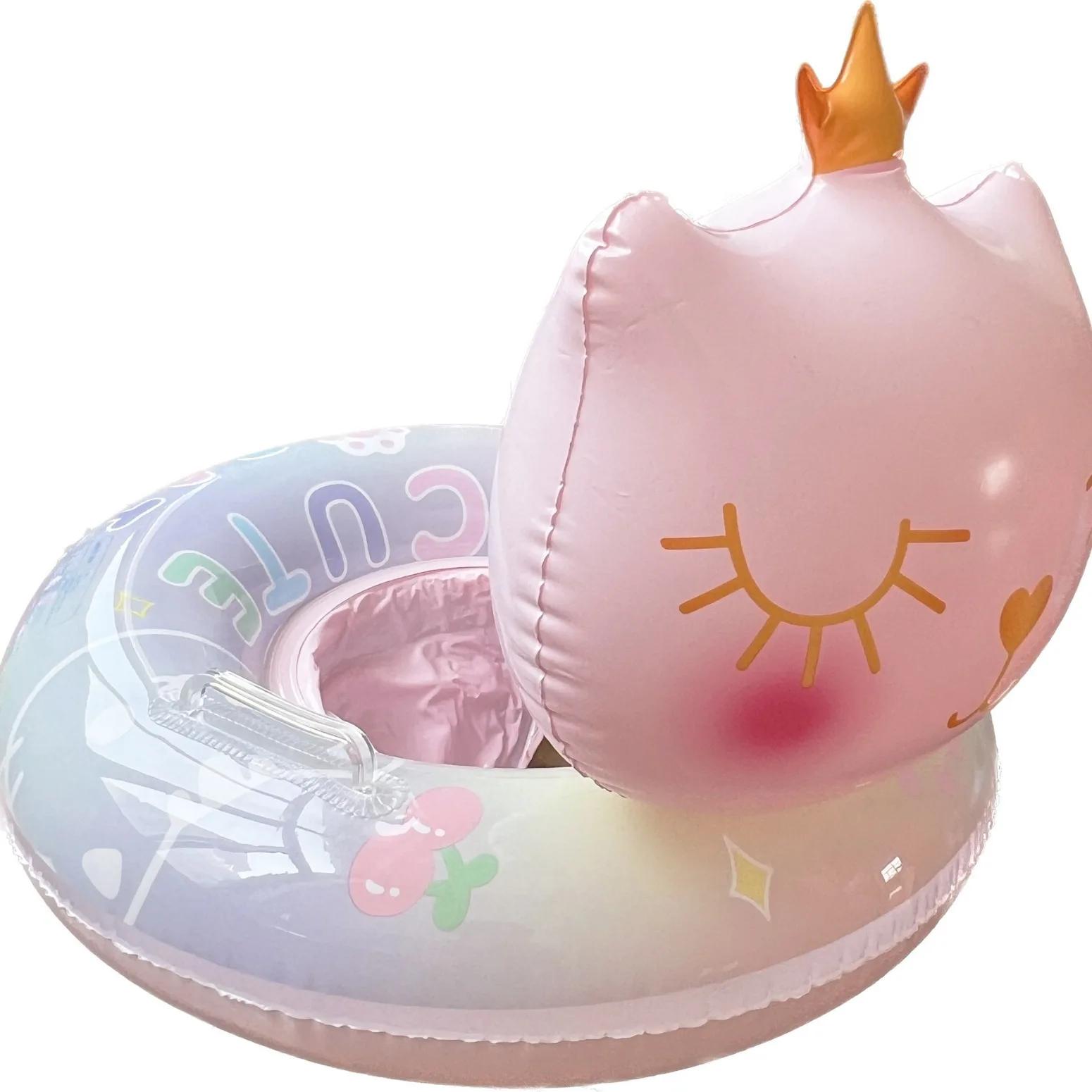 

Дитячі надувні іграшки Надувне коло для плавання Корона Кіт Літо Вечірка біля басейну Надувне плавуче коло з ручкою Водні іграшки для дітей