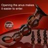 Anal Vibrator Gradual Bead Design Butt Stopper Dual-Use Compatibility Anal Vaginal Vibrator Couple Pleasure Toy