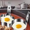 2pcs Cookware Stainless Steel Egg Poacher Nonstick with Hook Boiled Egg Mold Durable Steamed Egg Mold Noodle