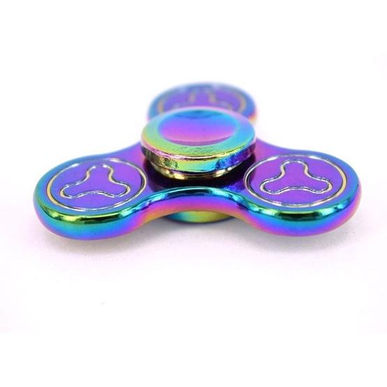 Premium Quality Rainbow Tri Fidget Spinner For Stress Relief And Focus Enhancement