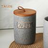 Ceramic Sugar Bowl Sealed Storage Tank with Lid Food Grade BPA Free Large Capacity Coffee Bean Sugar Container Holder