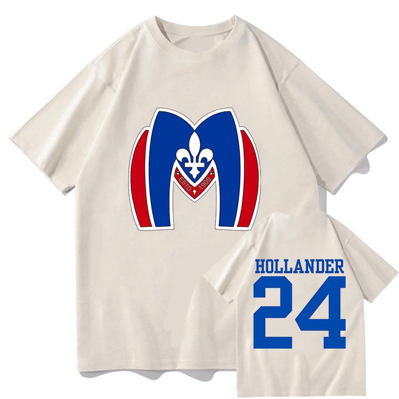 

2026 New Heated Rivalry Unisex 100cotton Shirt Montreal Metropolitans Hollander 24 Graphics Mens Womens Short Sleeve Tshirt 4XL