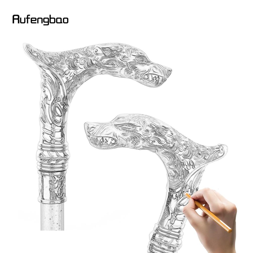 Golden Kylin Leopard Fashion Walking Stick Decorative Cospaly Vintage Party Fashionable Walking Cane Halloween Crosier 93cm