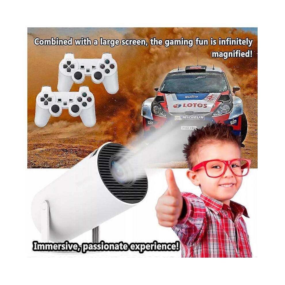 (Normative europee) Proiettore Cinemaster Pro-4k Smart per Film Giochi Combo Videogiochi con 2 Controller Nuovo