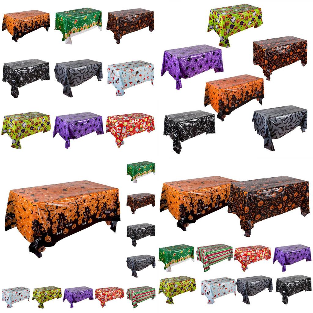 Decorative Plastic Christmas Tablecloth For Home Festivities And Gatherings