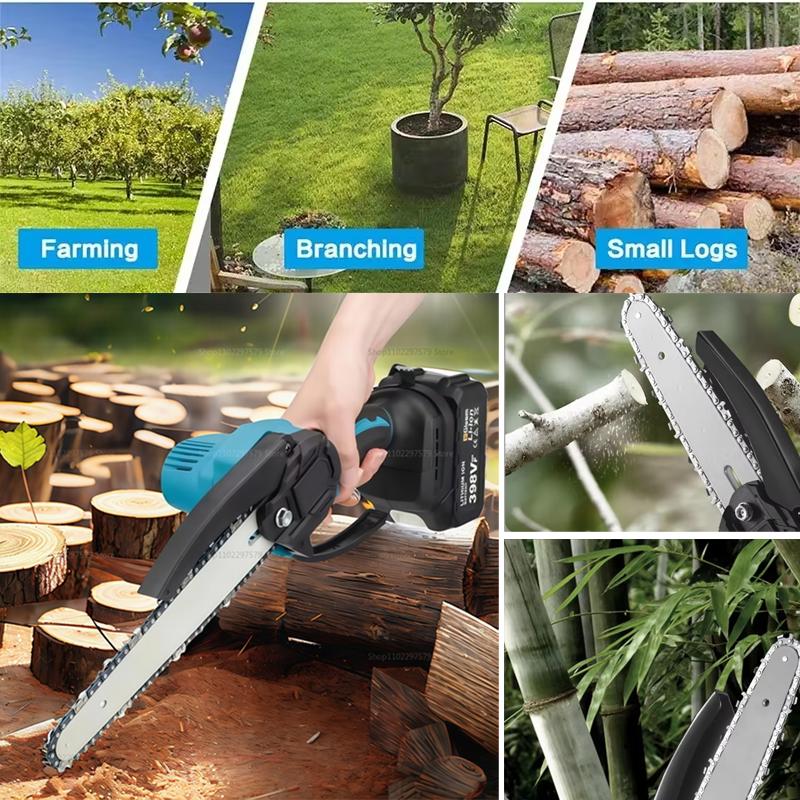 Saw for Tree Trimming Handheld Electric Power Chain Cutting Tool Type Garden Saw  Tool 6-inch Mini Chainsaw Cordless