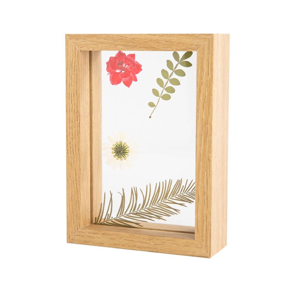 Double-sided Photo Display Frame Wooden Drawing Artwork Picture Frame  Home Decoration