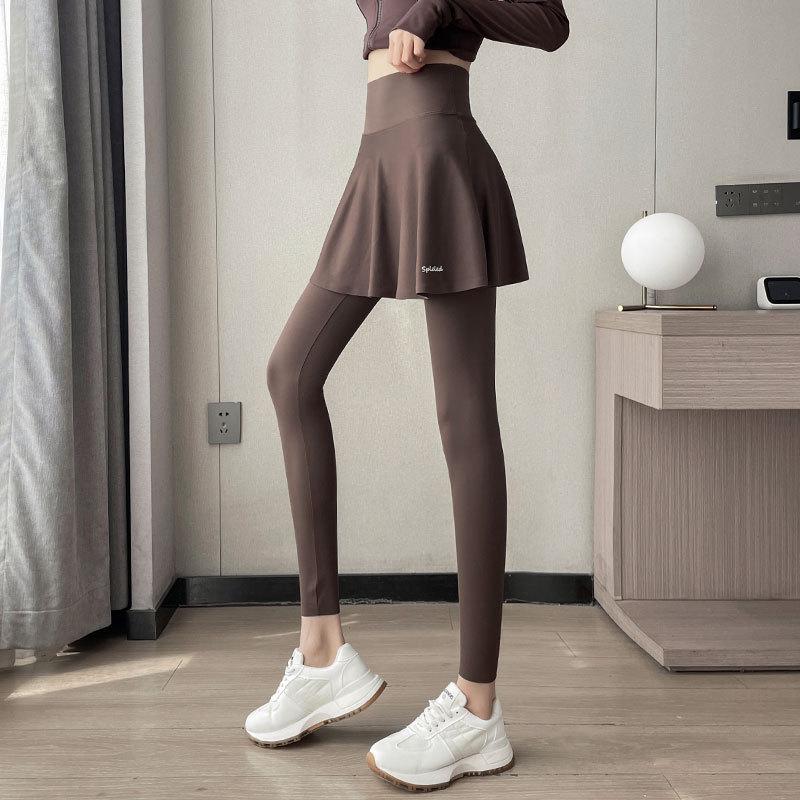 Women's 2024 High-End Yoga Set: Advanced Morning Run Jacket, Fitness Skirt, and Running Pants for Autumn/Winter